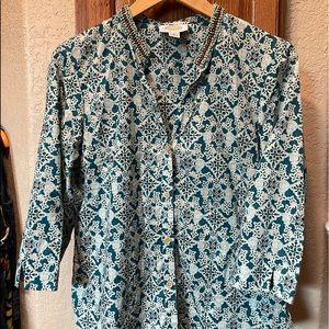 Talbots Petite M cotton blouse